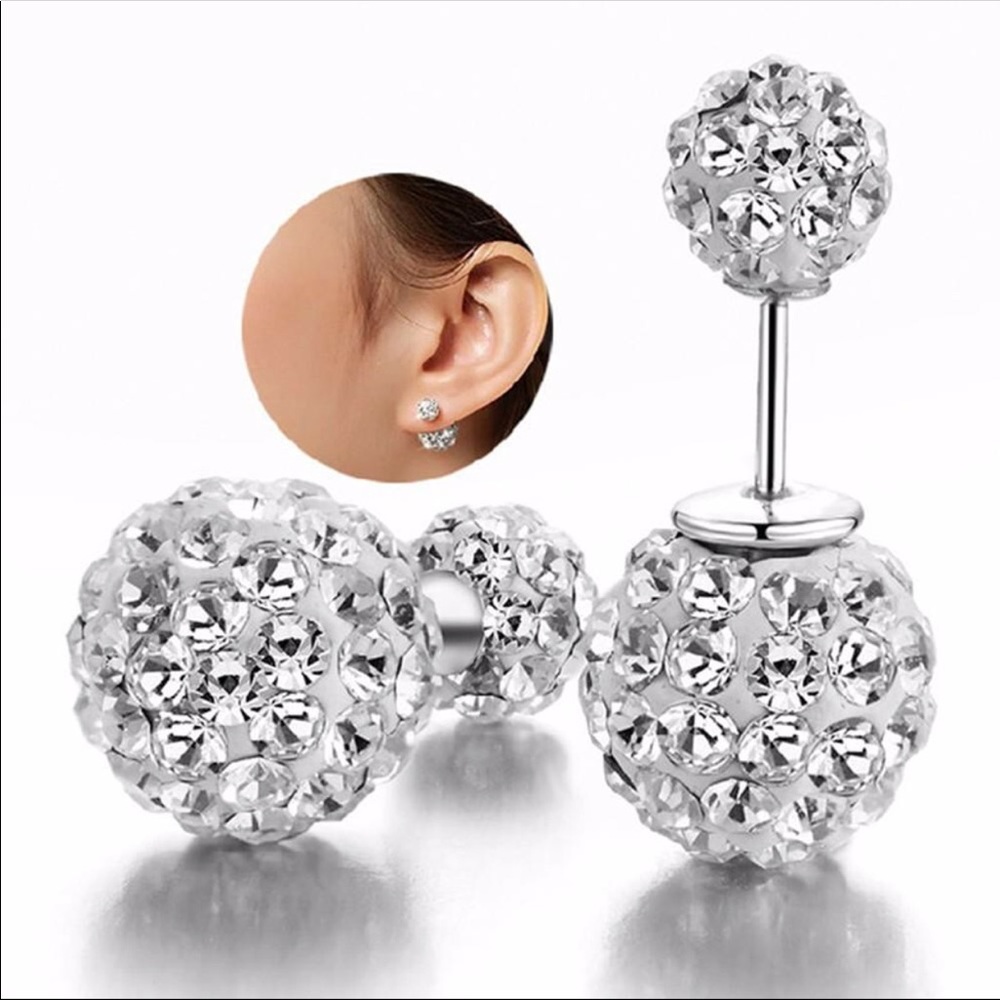 Pave Crystal Earrings